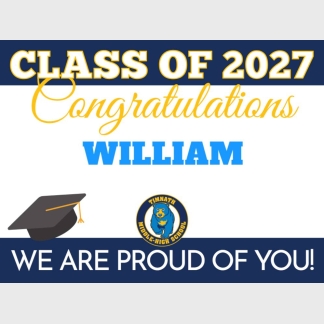 Timnath Middle High School graduation yard signs