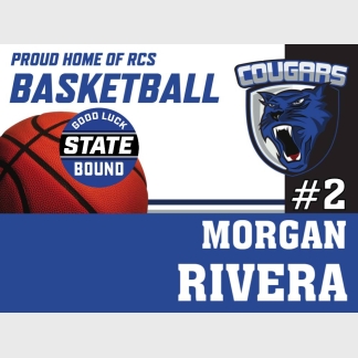 Resurrection Christian Basketball Yard Sign