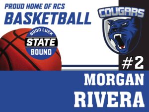 Resurrection Christian basketball state yard sign