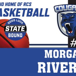 Resurrection Christian basketball state yard sign