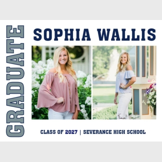 Severance High School Graduation photo yard signs