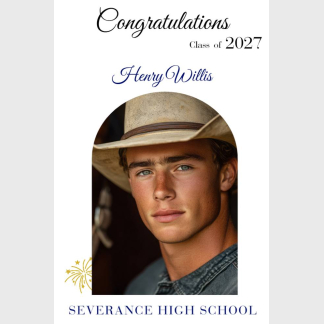 Severance High School Graduation photo signs