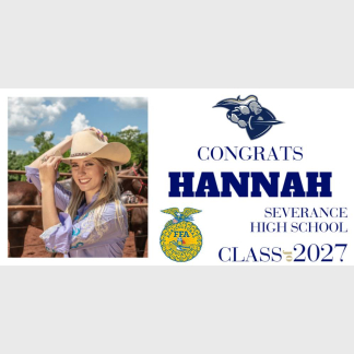 Severance High School FFA Graduation photo banners
