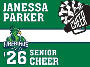 windsor charter cheerleading yard sign