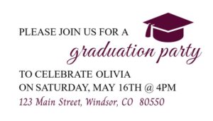 windsor high school graduation enclosure cards