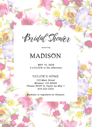 bridal shower invitations