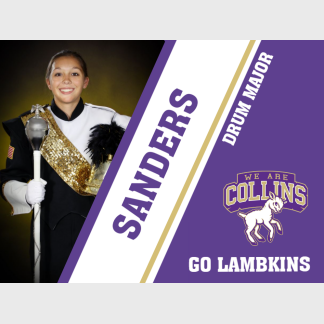 Fort Collins High School Band yard sign