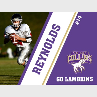 Fort Collins High School Football Senior yard sign