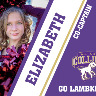 Fort Collins High School poms yard signs