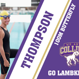 Fort Collins High School swim yard signs