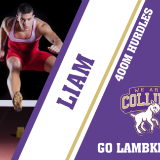 Fort Collins High School track yard signs