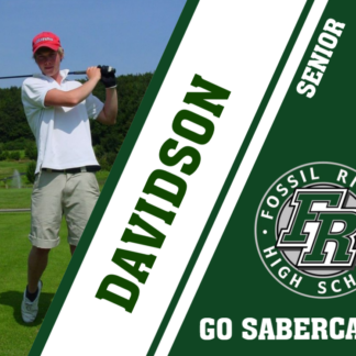 Fossil Ridge High School Golf yard signs