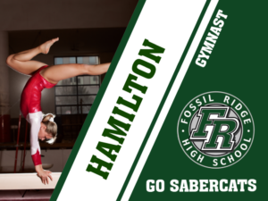 Fossil Ridge High School Gymnastics yard signs