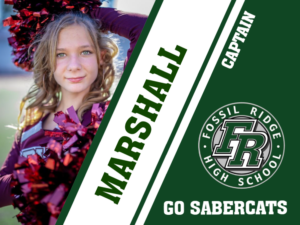 Fossil Ridge High School Poms yard signs