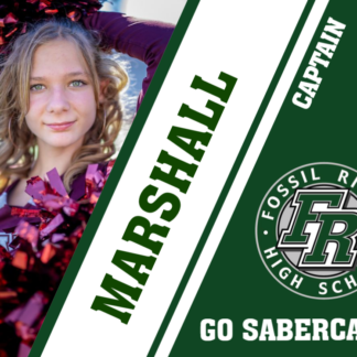 Fossil Ridge High School Poms yard signs