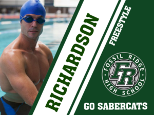 Fossil Ridge High School Swim/Dive yard signs