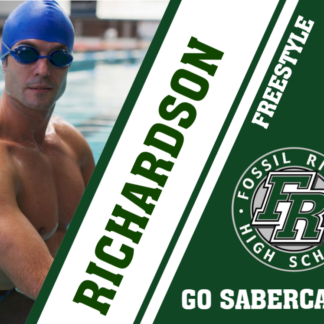 Fossil Ridge High School Swim/Dive yard signs