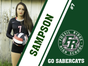 Fossil Ridge High School Volleyball yard signs