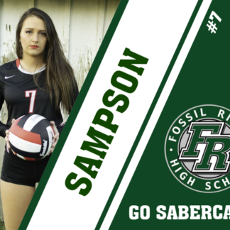 Fossil Ridge High School Volleyball yard signs