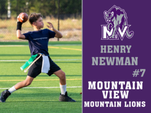 Mountain View High School flag football yard signs