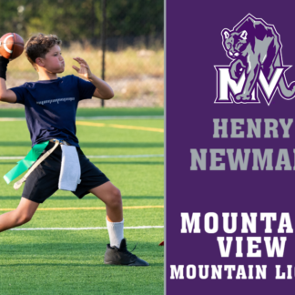 Mountain View High School flag football yard signs