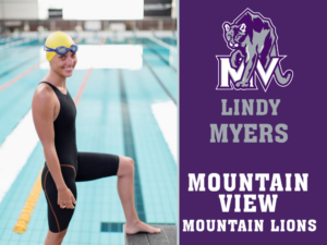 Mountain View High School swimming yard signs