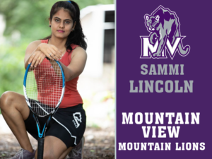 Mountain View High School tennis yard signs