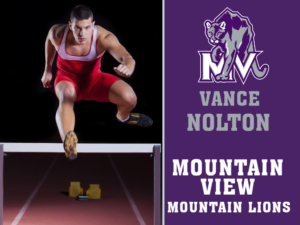 Mountain View High School track yard signs