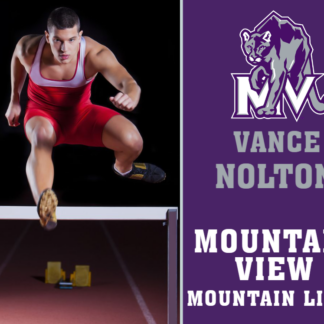 Mountain View High School track yard signs