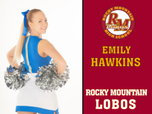 Rocky Mountain High School Cheer yard sign