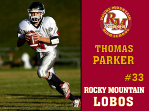 Rocky Mountain High School Football yard sign