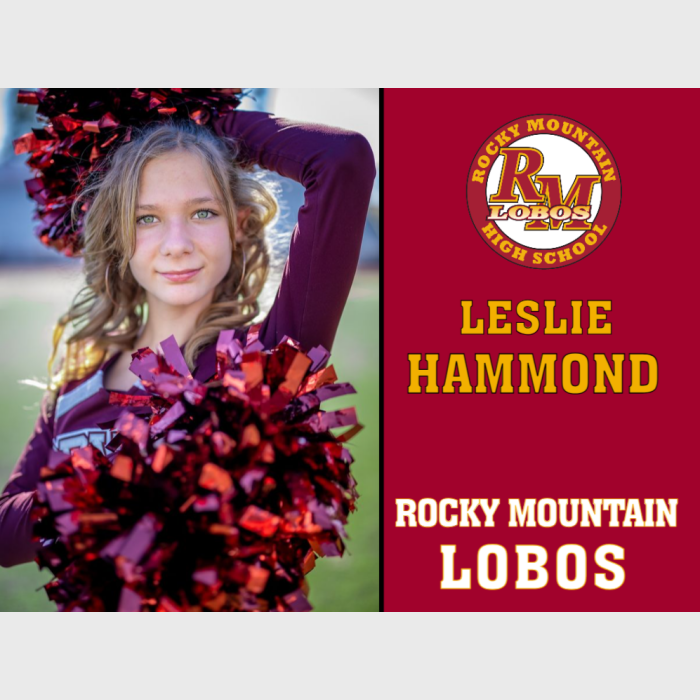 Rocky Mountain High School Poms yard sign
