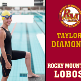 Rocky Mountain High School Swimming yard sign