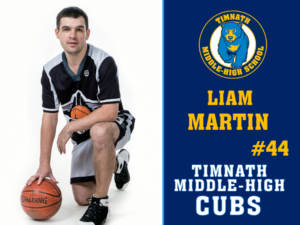 Timnath Middle High School Basketball yard sign