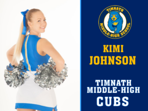 Timnath Middle High School Cheer yard sign