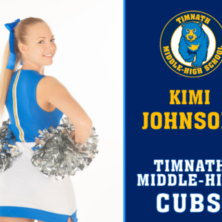 Timnath Middle High School Cheer yard sign