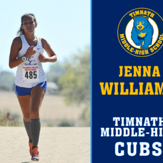 Timnath Middle High School Cross Country yard sign