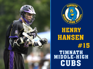 Timnath Middle High School Lacrosse yard sign