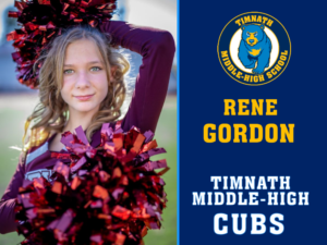 Timnath Middle High School Poms yard sign