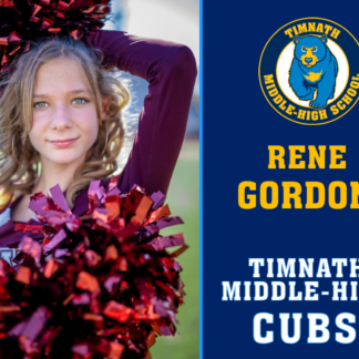 Timnath Middle High School Poms yard sign
