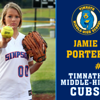 Timnath Middle High School Softball yard sign
