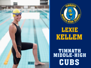 Timnath Middle High School Swimming yard sign