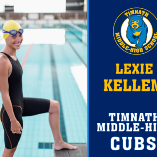 Timnath Middle High School Swimming yard sign