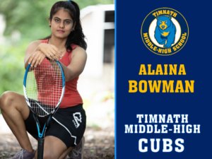 Timnath Middle High School Tennis yard sign