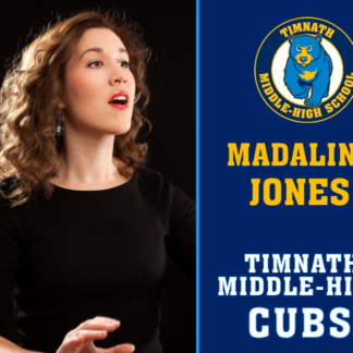 Timnath Middle High School Theatre yard sign