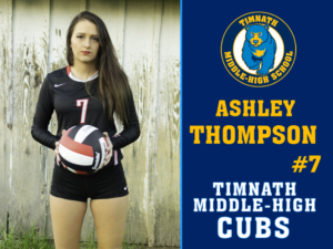 Timnath Middle High School Volleyball yard sign