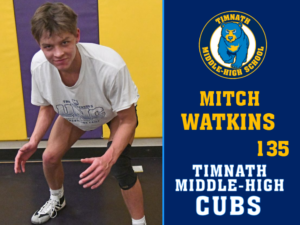 Timnath Middle High School Wrestling yard sign