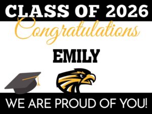 Thompson Valley High School Graduation yard signs