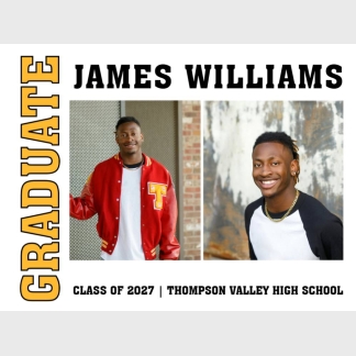 Thompson Valley High School Graduation photo yard signs