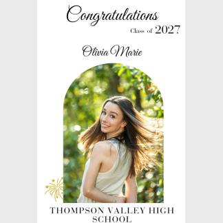 Thompson Valley Graduation photo signs